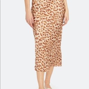 Free people leopard skirt